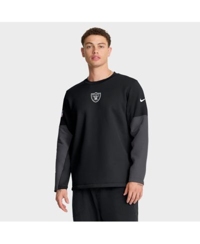 Мужская футболка Nike Las Vegas Raiders Sideline Scripted to Win Performance Long Sleeve Black