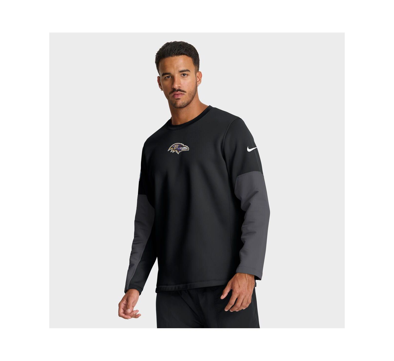 Мужская футболка Nike Baltimore Ravens Sideline Scripted to Win Long Sleeve, Black