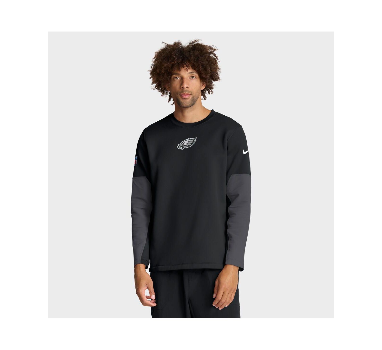 Nike Men's Black Philadelphia Eagles Sideline Scripted to Win Performance Long Sleeve T-Shirt