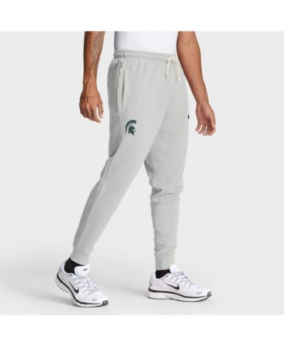 Мужские брюки Nike Gray Michigan State Spartans 2025 Sideline Standard Issue Dri-FIT Taper