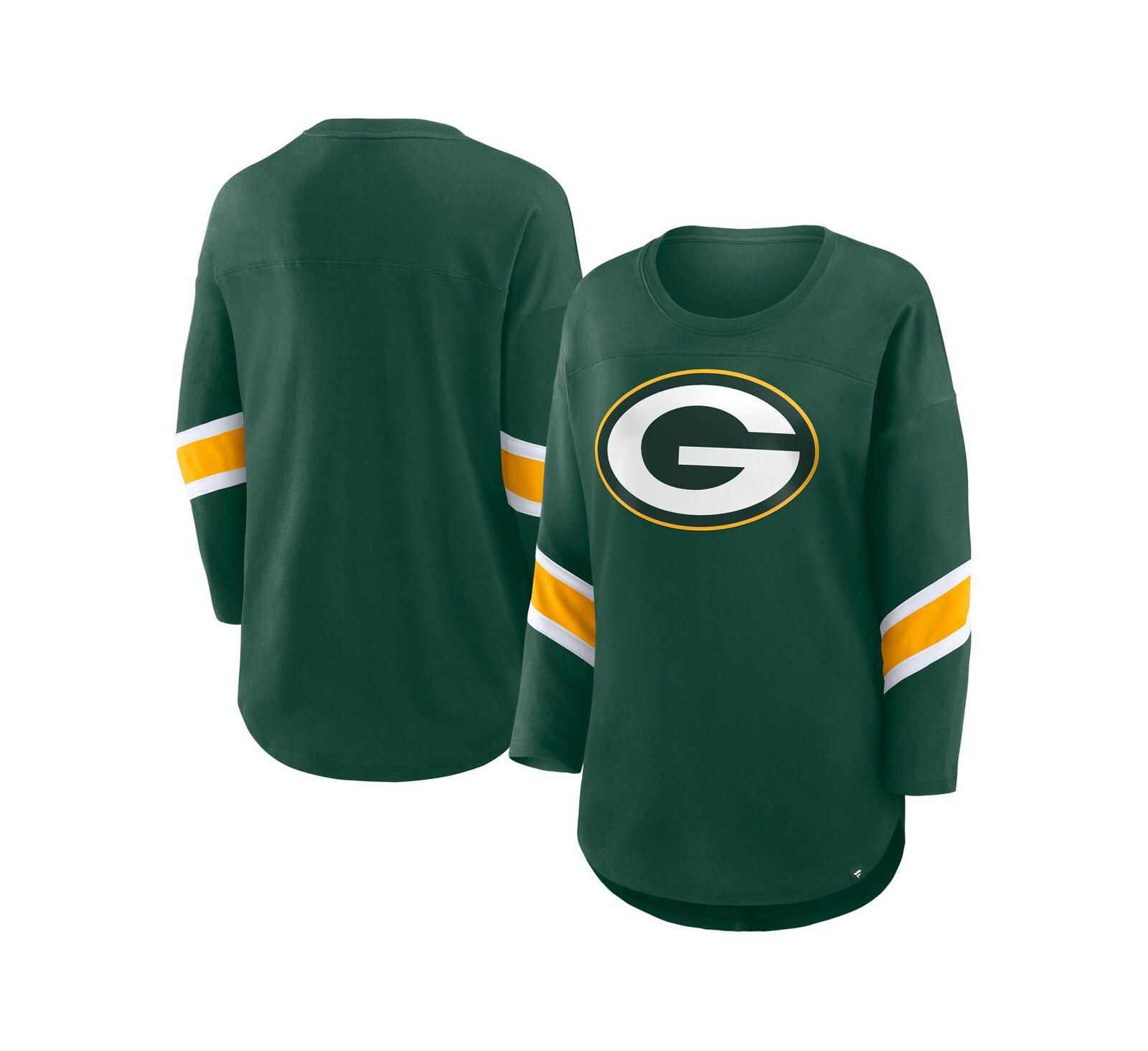 Женская футболка Fanatics Green Bay Packers Redzone с рукавом 3/4