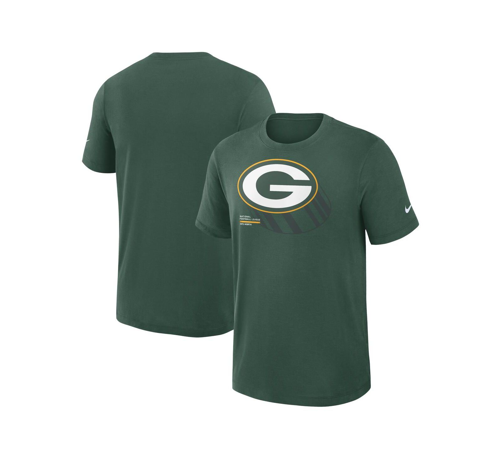 Мужская футболка Nike Green Bay Packers Left End Run Slub Performance