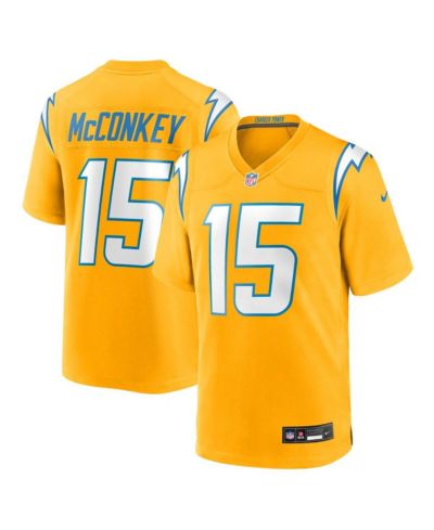 Мужская джерси Nike Ladd McConkey Gold Los Angeles Chargers