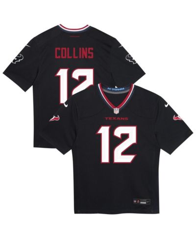 Nike детская джерси Nico Collins Navy Houston Texans Team Player Game