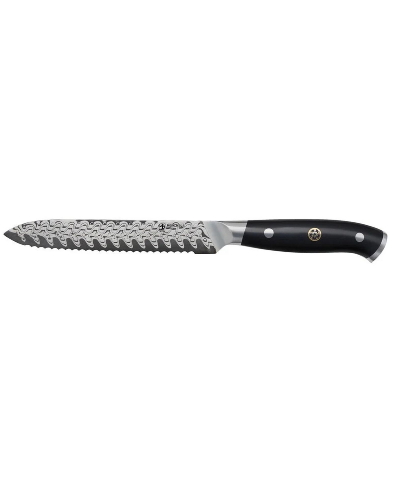 HENCKELS Compass Damascus 5" Serrated Utility Knife