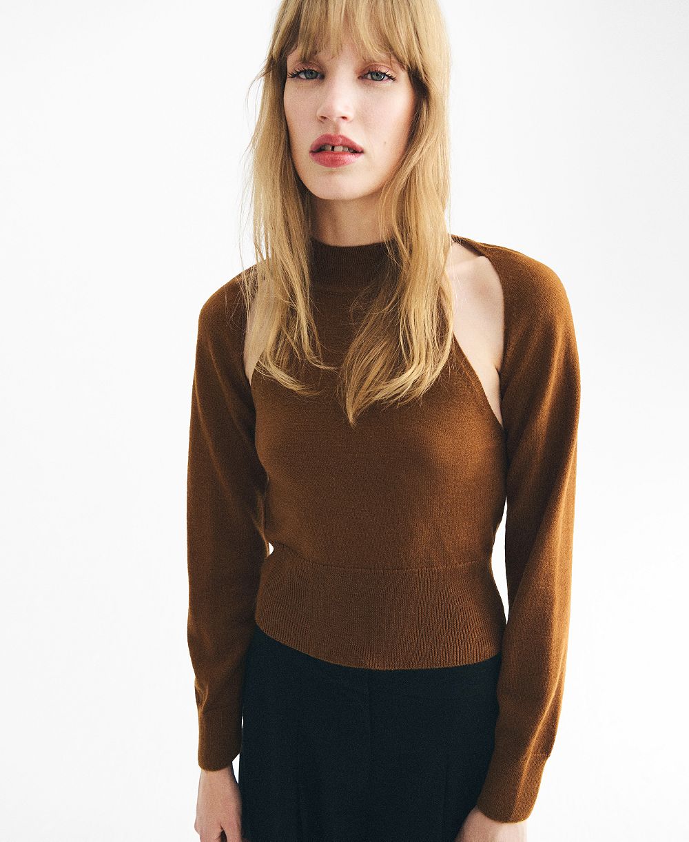 Mango Women's Cardigan-Style Detailing Sweater