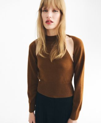 Mango Women's Cardigan-Style Detailing Sweater