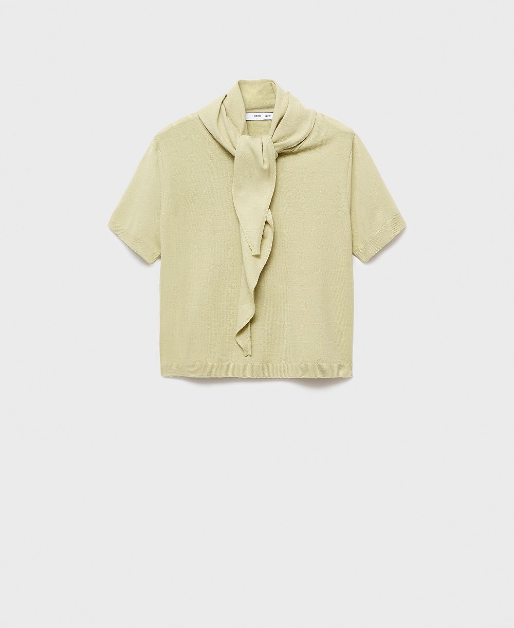 Женский свитер Mango Short Sleeve Scarf