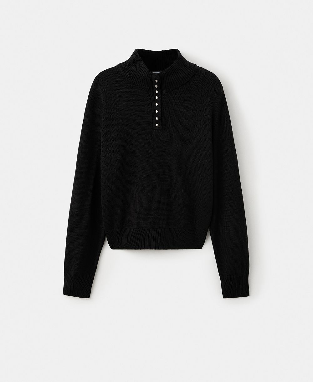 Mango Women's Perkins-Neck Button Sweater