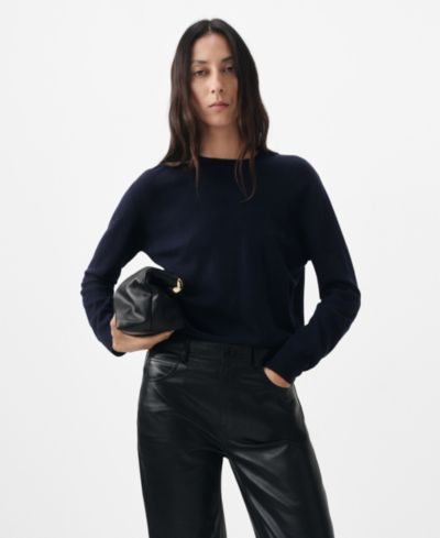 Mango Women's Selection Wool Fine-Knit Sweater