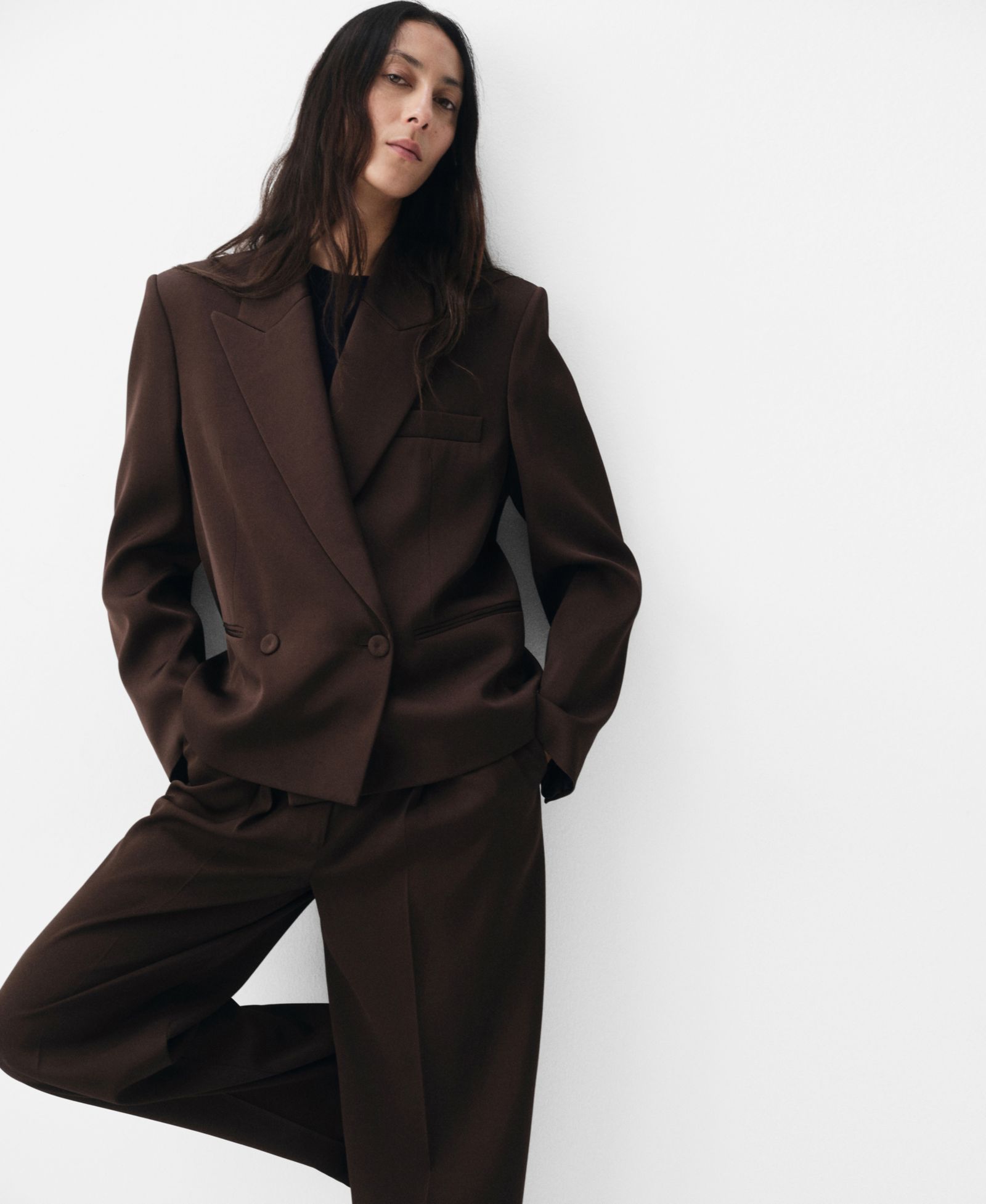 Mango Women's Selection Double-Breasted Suit Blazer