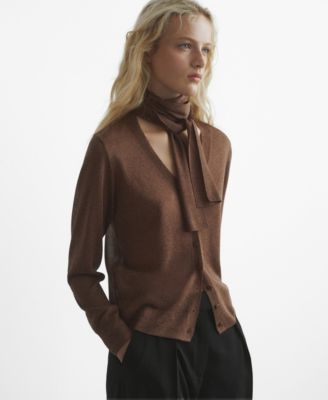 Кардиган Mango Women's Foulard Fine-Knit