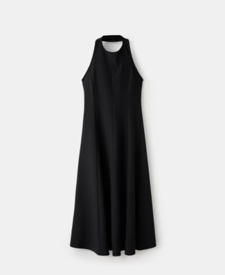Женское платье Mango Women's Halter-Neck Pleated Dress