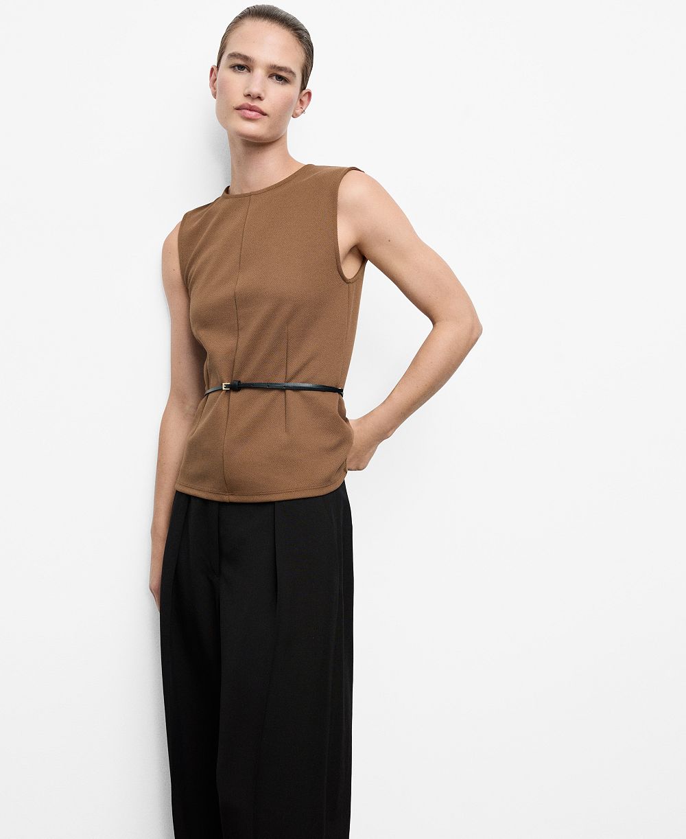 Mango Женский Wide Straps Fitted Top