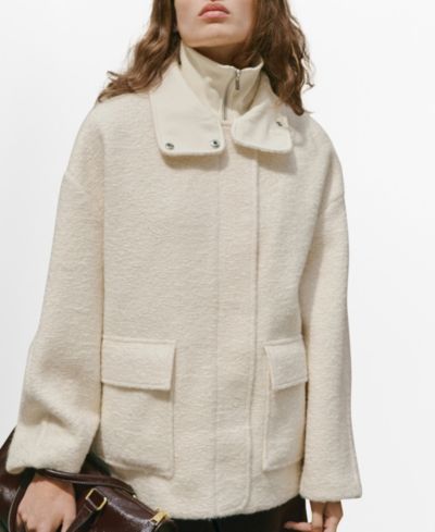 Женская куртка Mango High Neck Boucle