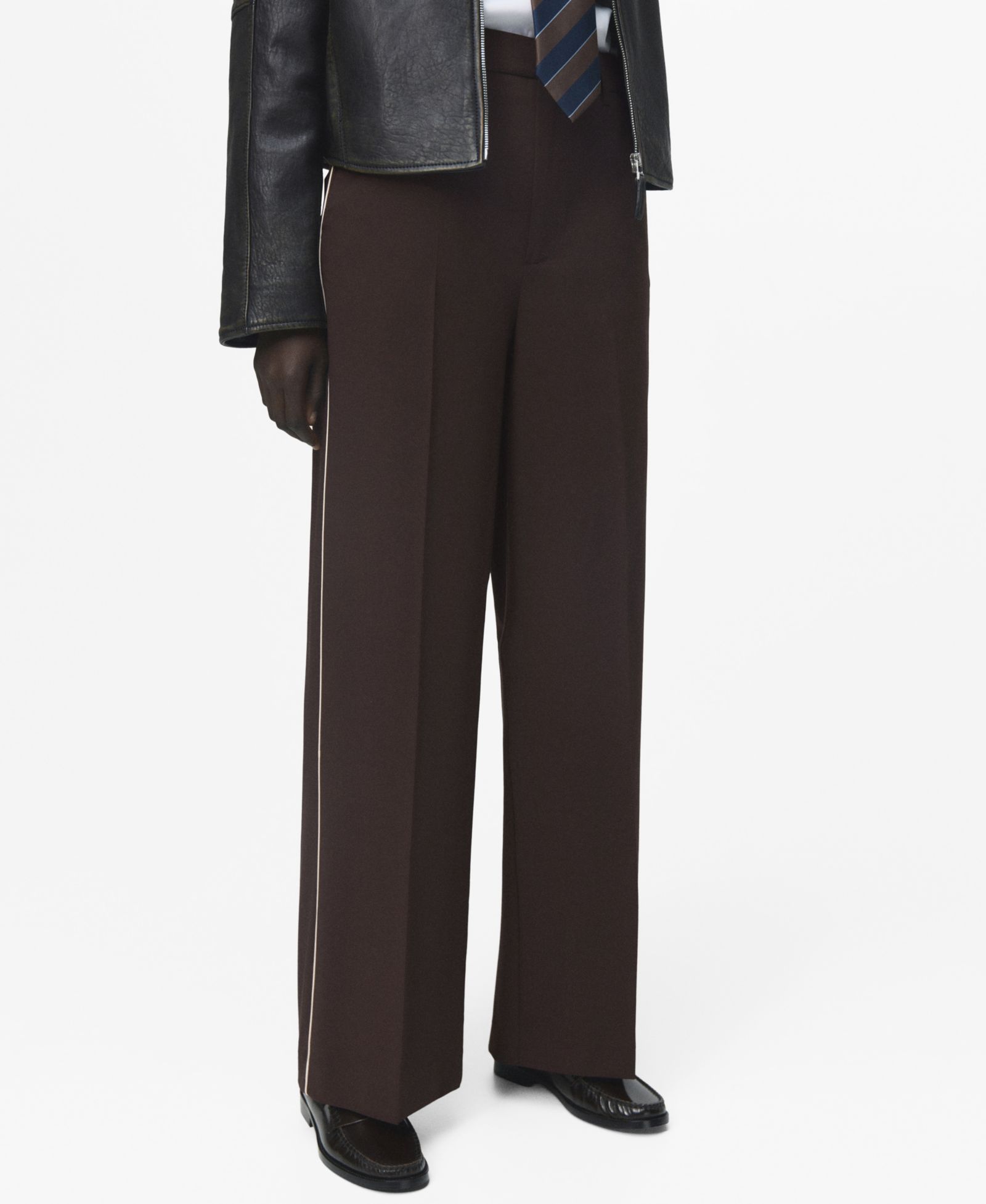 Mango Women's Side Striped Pants