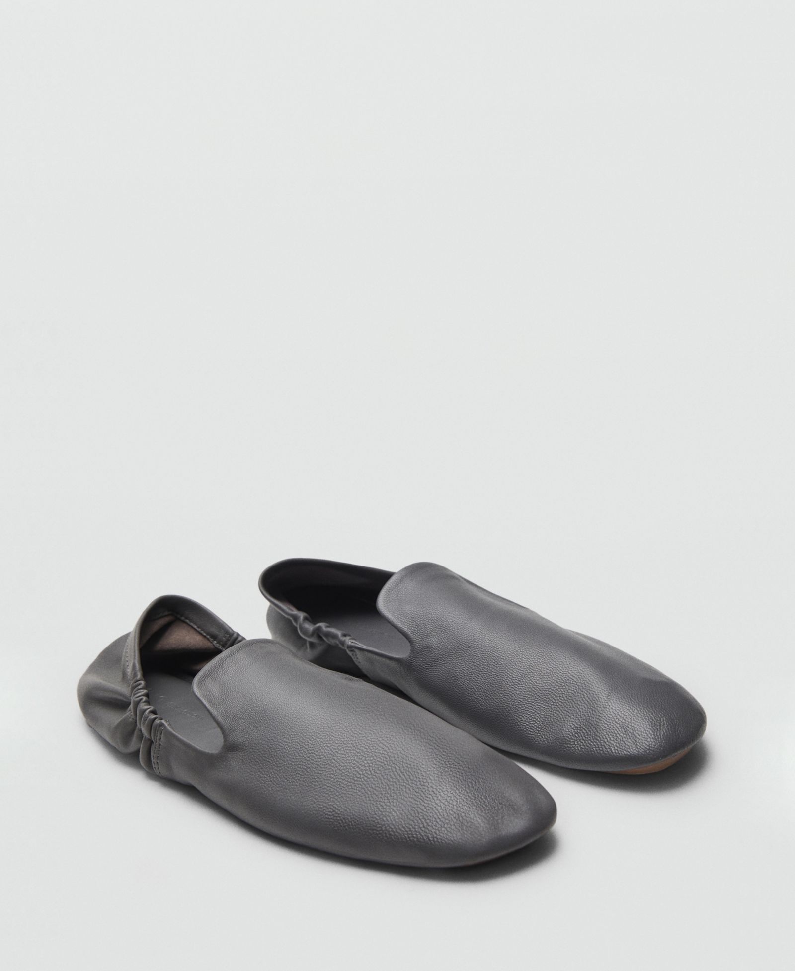 Туфли Mango Women's Leather Gathered