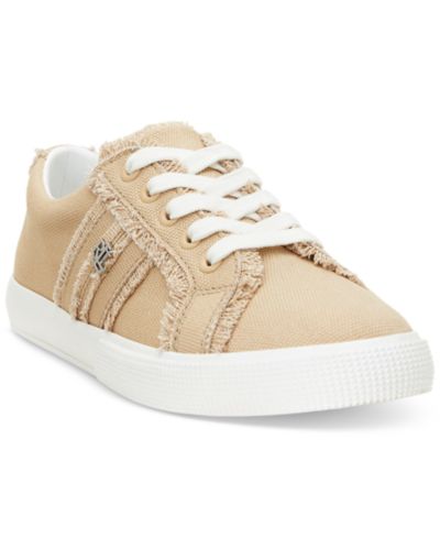 Lauren Ralph Lauren Women's Janson Frayed Canvas Sneakers