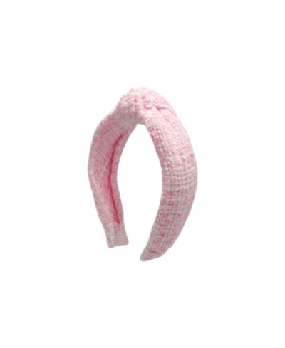 Ободок Bits & Bows Tweed Knot в розовом цвете
