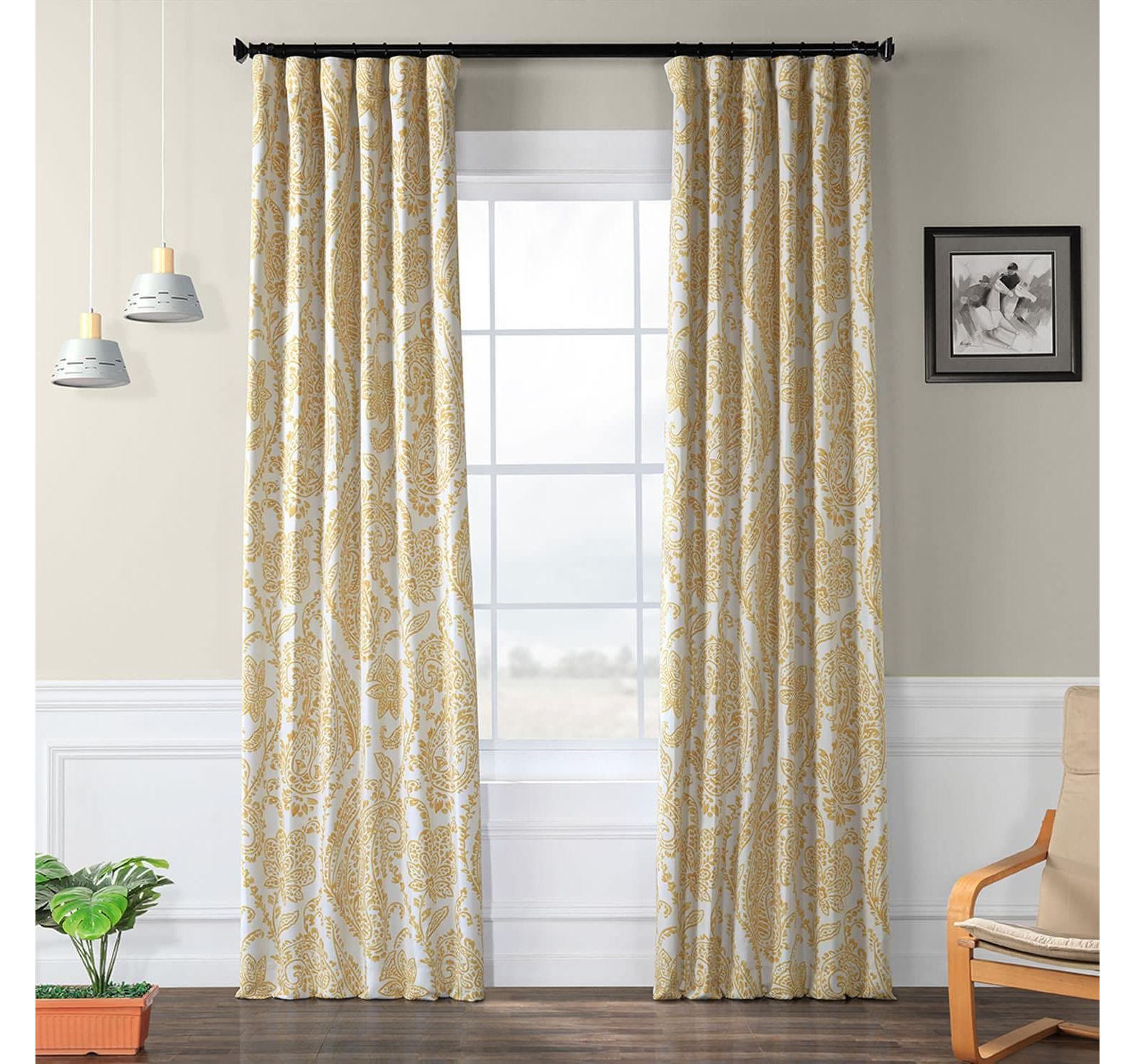 Half Price Drapes занавески Tea Time Floral Room Darkening