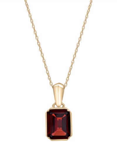 Подвеска-кулон Garnet в 14k желтом золоте