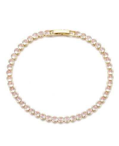 Браслет ADORNIA Gold Plated Crystal Bezeled Tennis