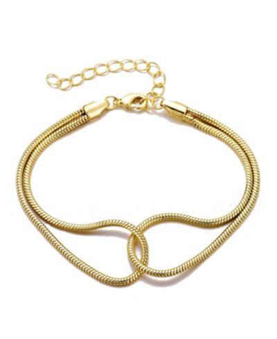 Браслет ADORNIA Gold Plated Interlocking Rope Chain