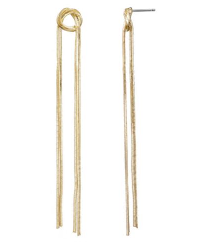 Серьги ADORNIA Gold Plated Slinky Rope Chain Sweeper