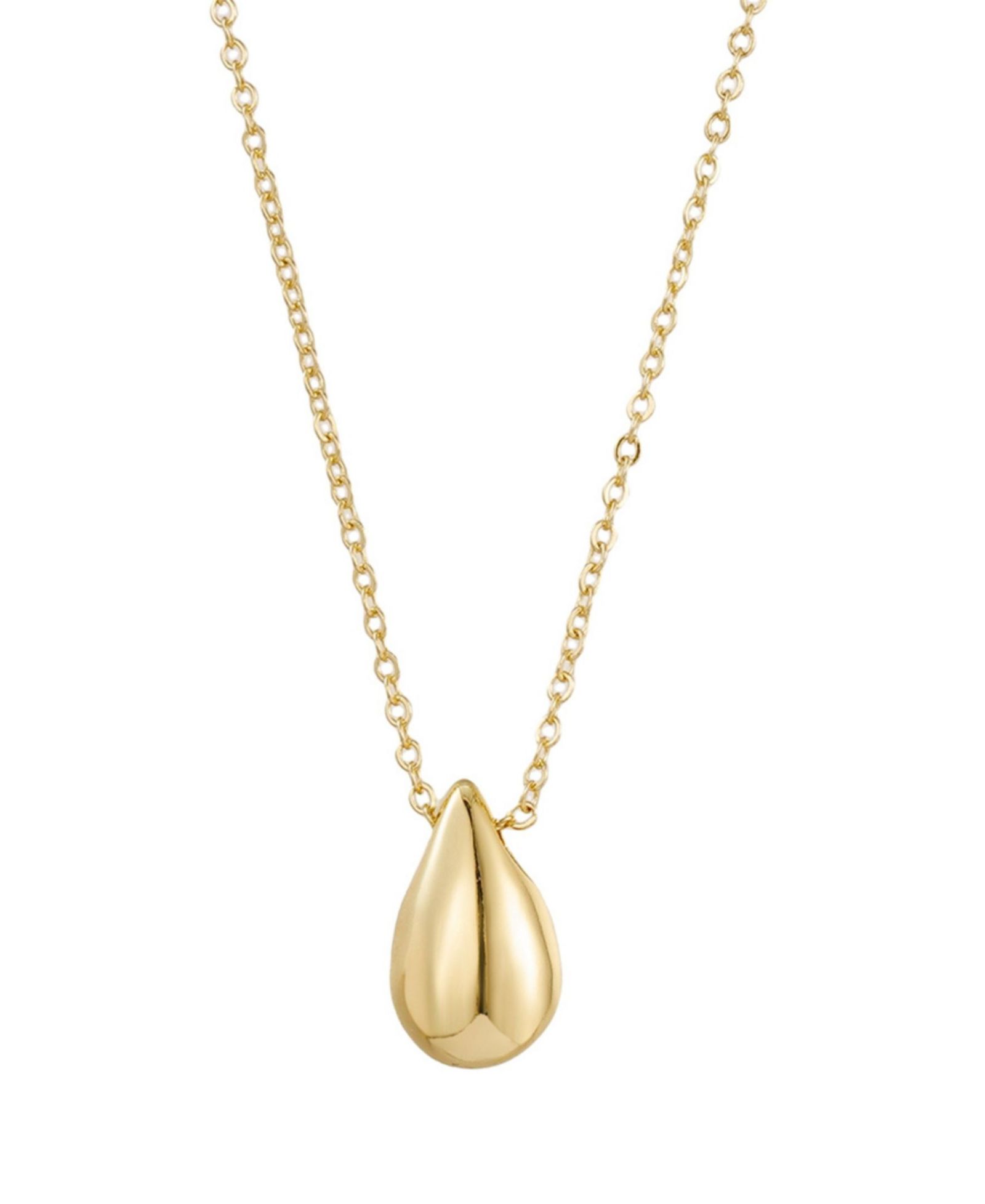 ADORNIA Gold Teardrop Necklace