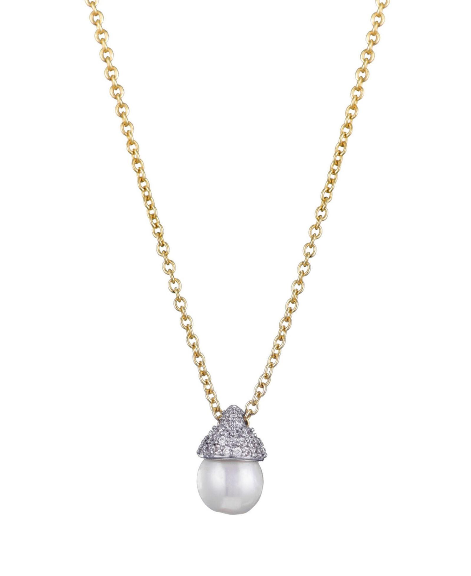 Подвесное ожерелье ADORNIA Freshwater Pearl