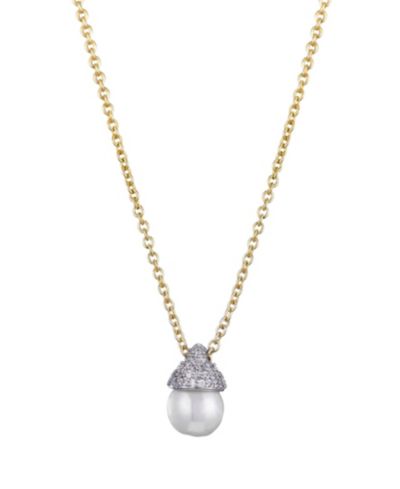 Подвесное ожерелье ADORNIA Freshwater Pearl