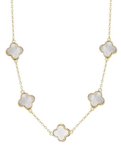 Ожерелье ADORNIA Mother of Pearl Clover Station