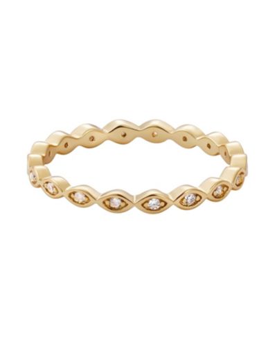 ADORNIA Cubic Zirconia Marquis Eternity Band Ring