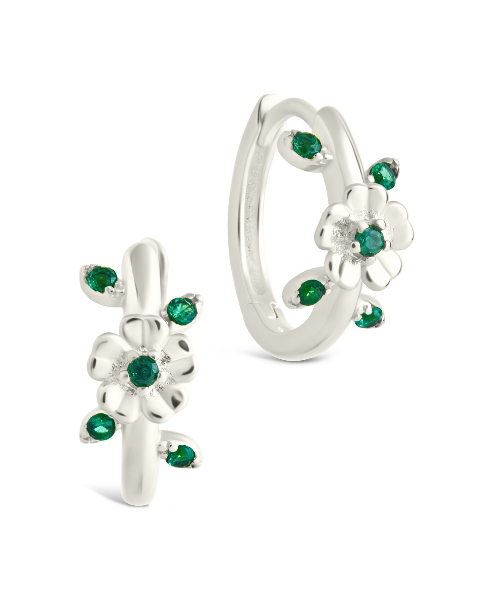Серьги-кольца Sterling Forever Cambrie Micro Hoops из стерлингового серебра
