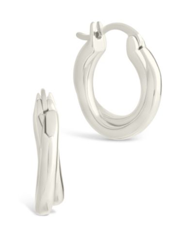 Серьги-кольца Sterling Forever Janice из стерлингового серебра