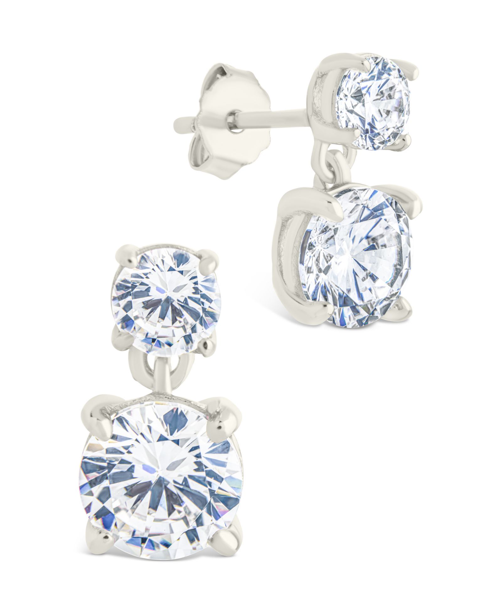 Sterling Forever Sterling Silver Galatea Brilliant Cut CZ Studs