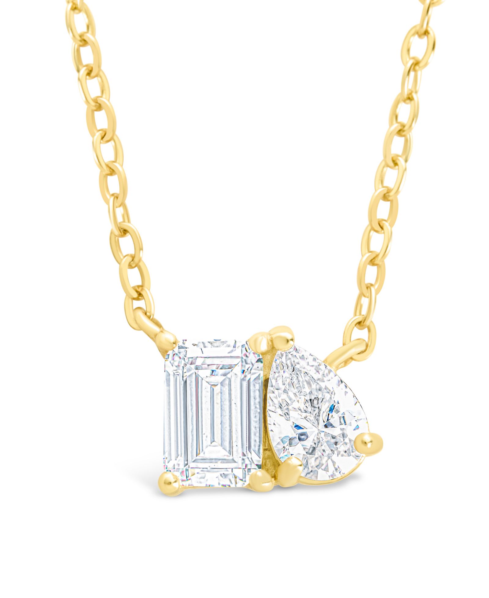 Sterling Forever Ожерелье Guinevere с кубическим цирконием