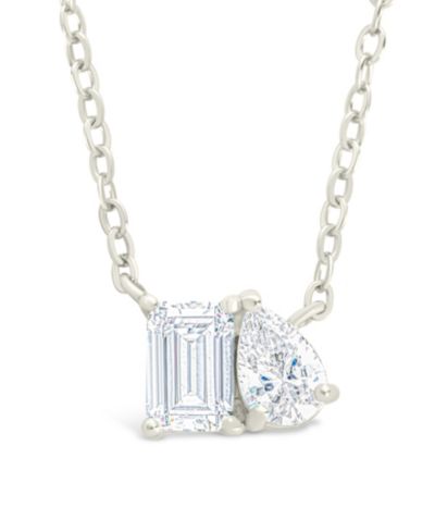 Sterling Forever Guinevere Cubic Zirconia Necklace