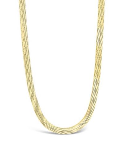 Sterling Forever Thick Herringbone Necklaces