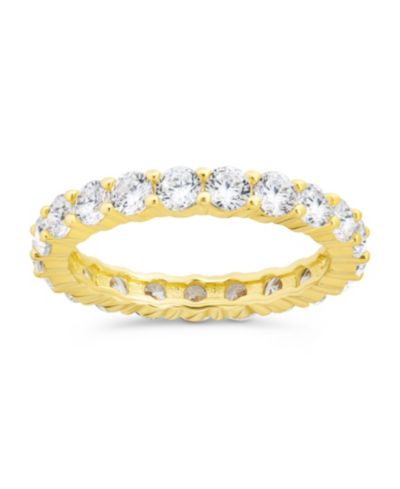 Sterling Forever Gracie Cubic Zirconia Eternity Ring
