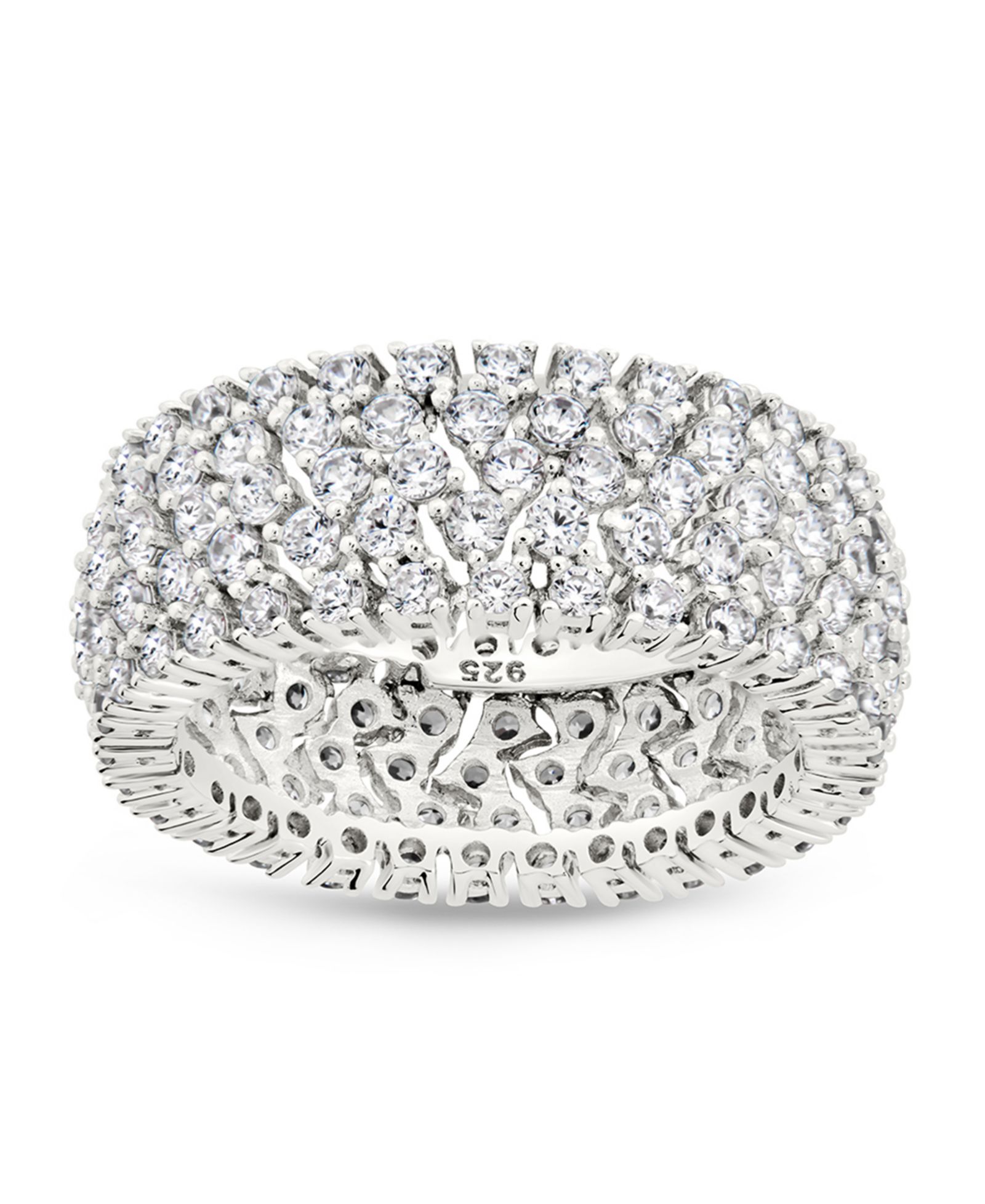 Sterling Forever Yvonne Cubic Zirconia Stacking Ring