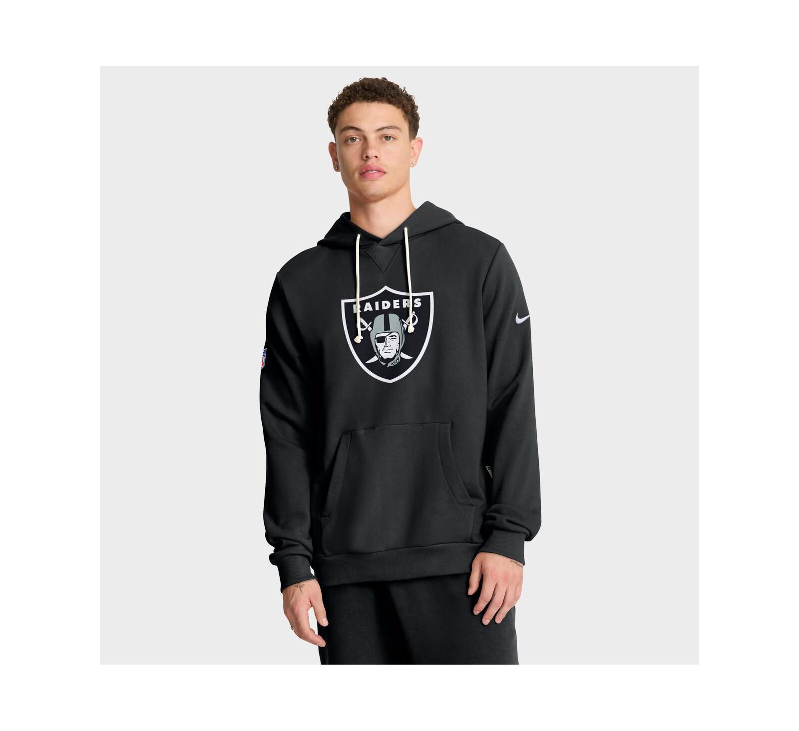 Мужское худи Nike Las Vegas Raiders Sideline Standard Issue Initial Home Dri-FIT черное