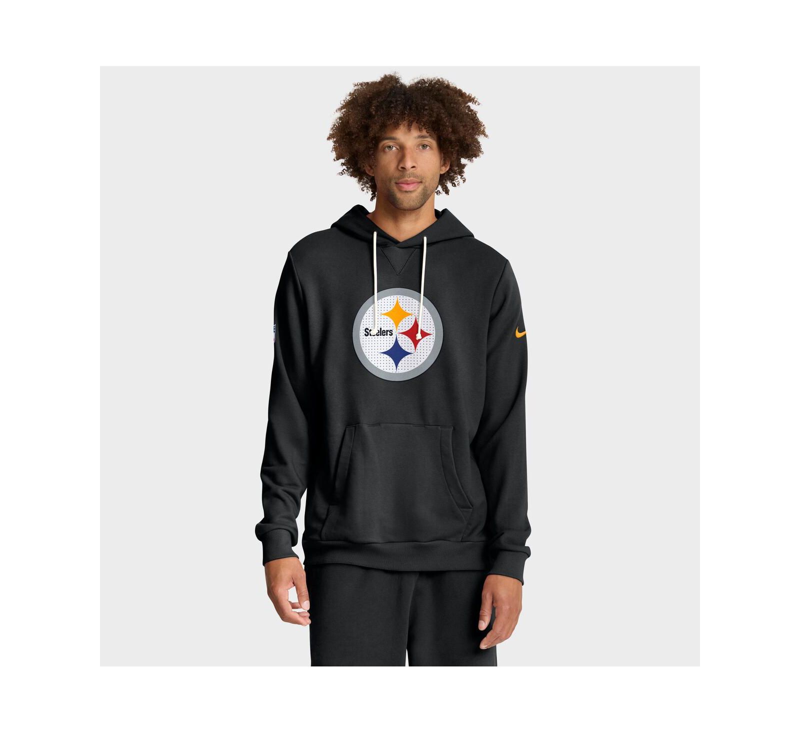 Мужское худи Nike Black Pittsburgh Steelers Sideline Standard Issue Initial Home Dri-FIT
