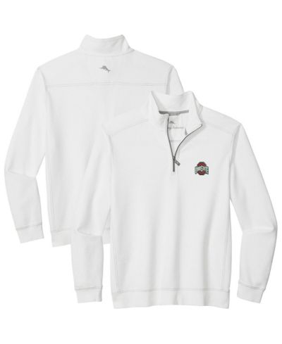 Мужская куртка Tommy Bahama Ohio State Buckeyes Montego Bay Half-Zip, белая