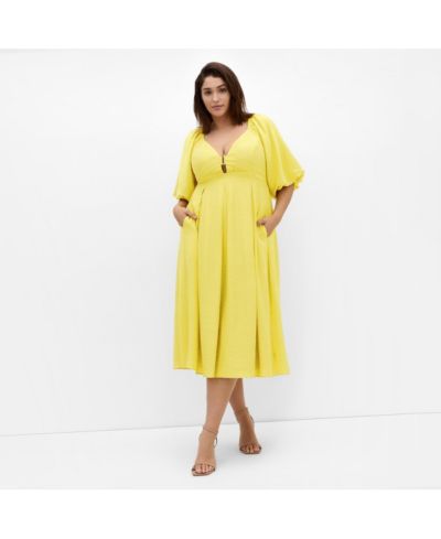 Платье CITY CHIC Plus Size Shae с V-образным вырезом