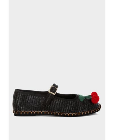 Женские туфли Rag and Co Womens Brunch Date Cherry Accent Mary Jane Flats
