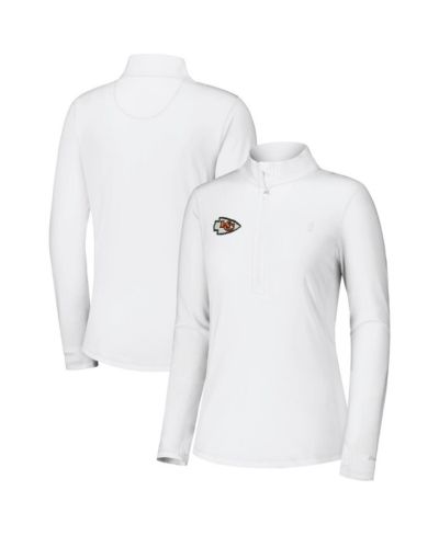 Женская куртка Tommy Bahama Kansas City Chiefs Sport Playa Vista IslandZone с четверть-молнией белая