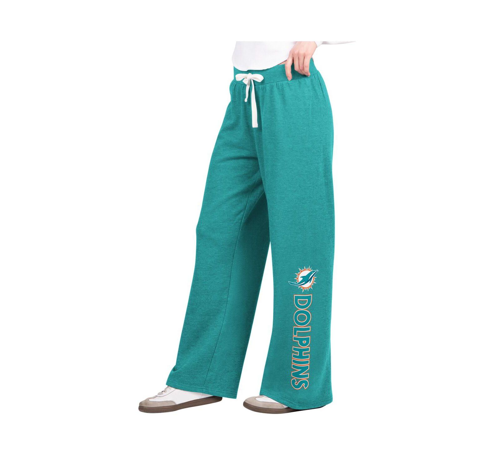 Женские широкие брюки G-III 4Her by Carl Banks Miami Dolphins Field Aqua