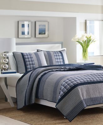Nautica Adelson Cotton Reversible Quilt, Full/Queen