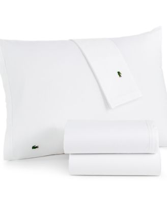 Lacoste Home Solid Cotton Percale Pillowcase Pair, King